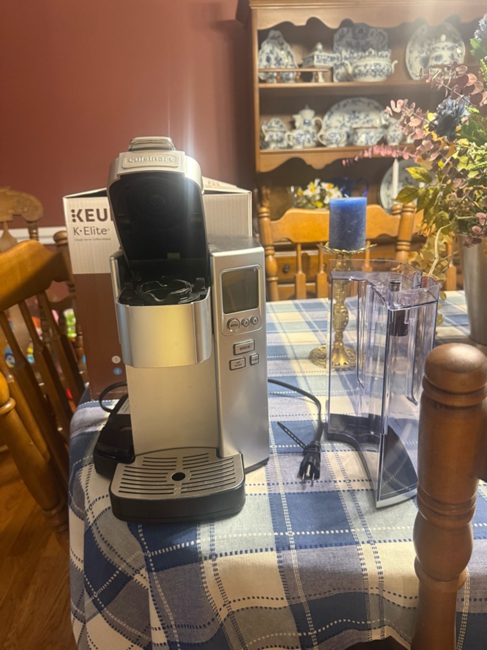 Keurig K-Elite Single Serve Coffee Maker - Silver and Black